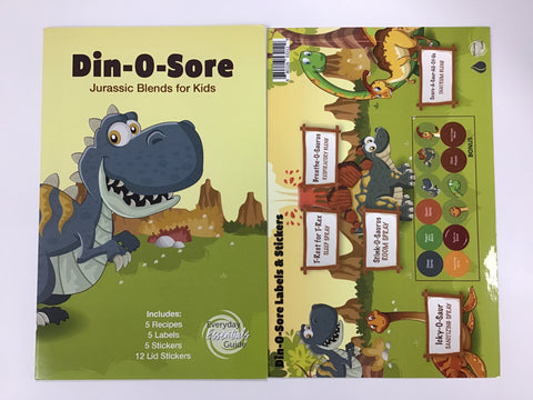 DIY Din-O-Sore Blends for Kids 5 recipes & stickers
